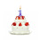 Bougie d'anniversaire numérique Sunxin Fleur violette 1 pièce 2