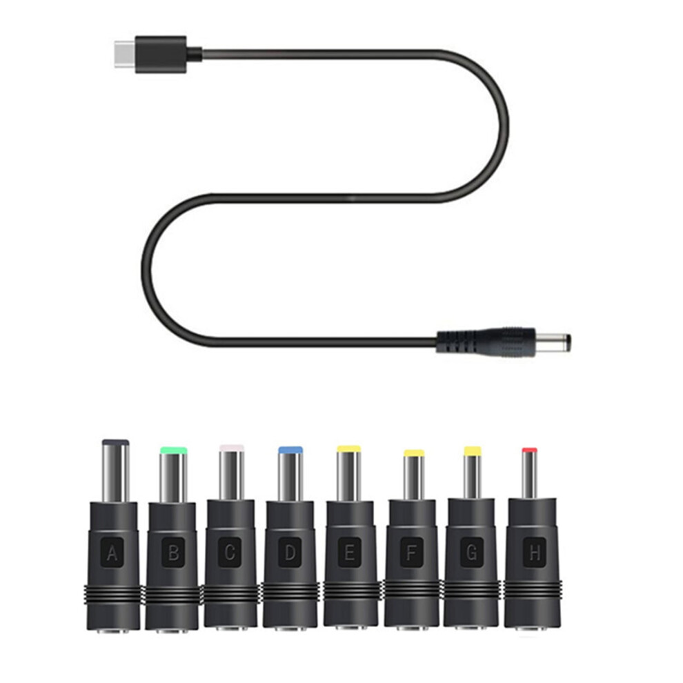 Type-C To Dc Power Cable Adapter 5V 9V 12V 8 Jacks 974856938803
