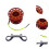 Scuba Diving Reel with Double-Ended Bolt Snap Orange 6