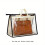 Sac à main transparent avec fermeture éclair et crochet de suspension 1