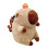 Plush Capybara Backpack Khaki Lightweight Casual 2