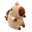 Plush Capybara Backpack Khaki Lightweight Casual 3