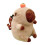 Plush Capybara Backpack Khaki Lightweight Casual 4