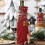 Jutepose til vinflasker, juledesign, 1-pak 4