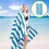 Striped Beach Towel for Men 70x140cm 5