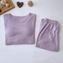 Women's Fleece Pajama Set Purple Size 3