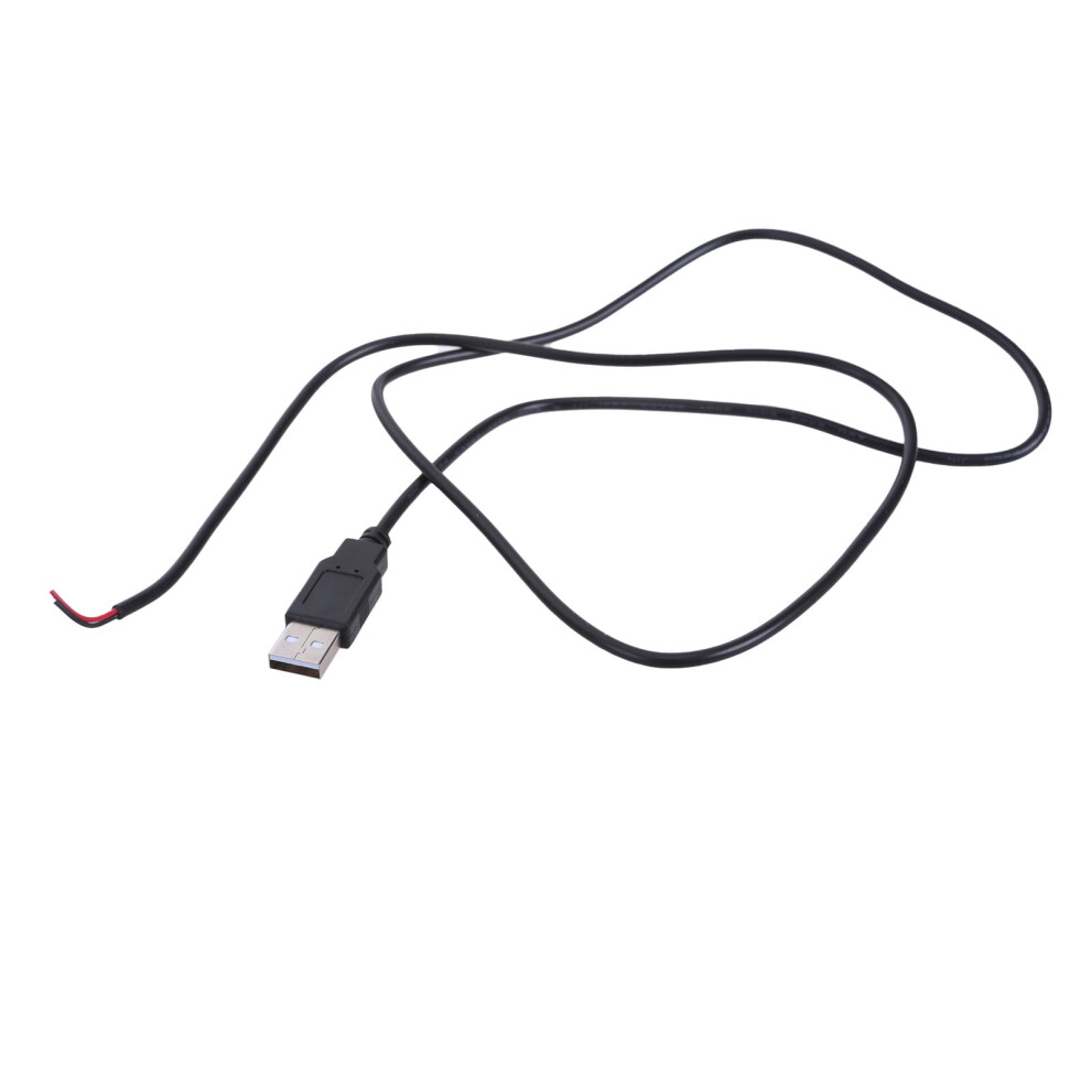 Power Supply Cable 22Awg Usb Male To 2-Pin Bare Wire 5V 974856952366