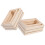 Wood Mini Crates Rustic Khaki 4 Pieces 8
