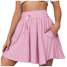 Women's Athletic Shorts High Waisted Loose Fit Drawstring