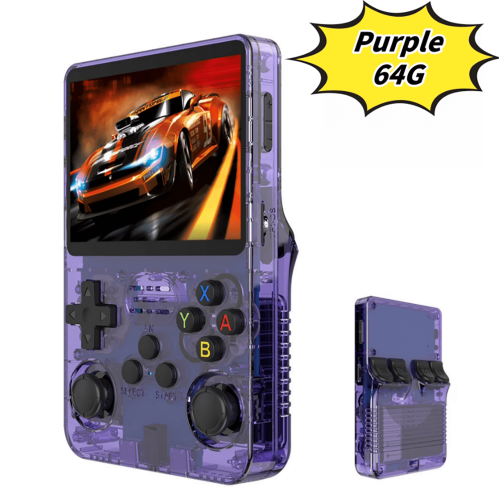 R36SMax handheld game console 4.0-inch 3D screen 128GB black