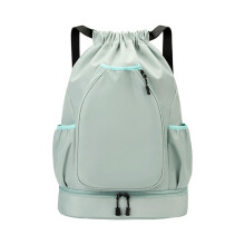 Tennis Backpack Green Water-Resistant Large-Capacity