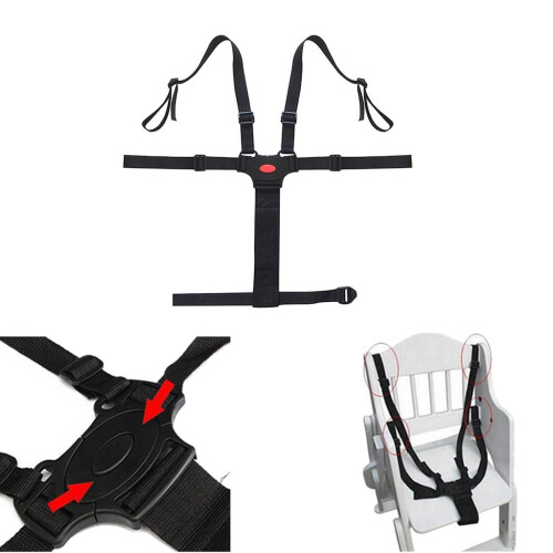 Baby stroller 5-point harness seat belt strap 2