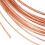 Copper Craft Wire Half Round Raw 1.6x0.6mm 6m/Roll 1