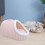 Cat Sleeping Bed Soft Plush Nest with Removable Washable 5