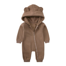 Baby Bear Ears Hooded Cotton Bodysuit 0-24 Months