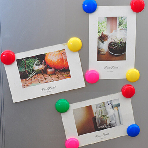 Fridge Magnets Round Colorful Heavy Duty 30PCS