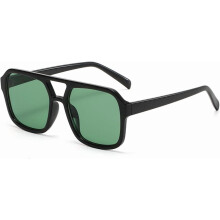 Retro-Sonnenbrille im 70er-Jahre-Stil, quadratisch, rechteckig, flach, trendig