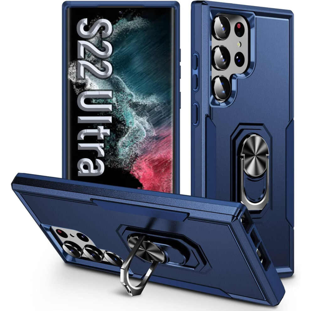 Samsung S22 Ultra Shockproof Case Drop-Tested Blue 9101399806714