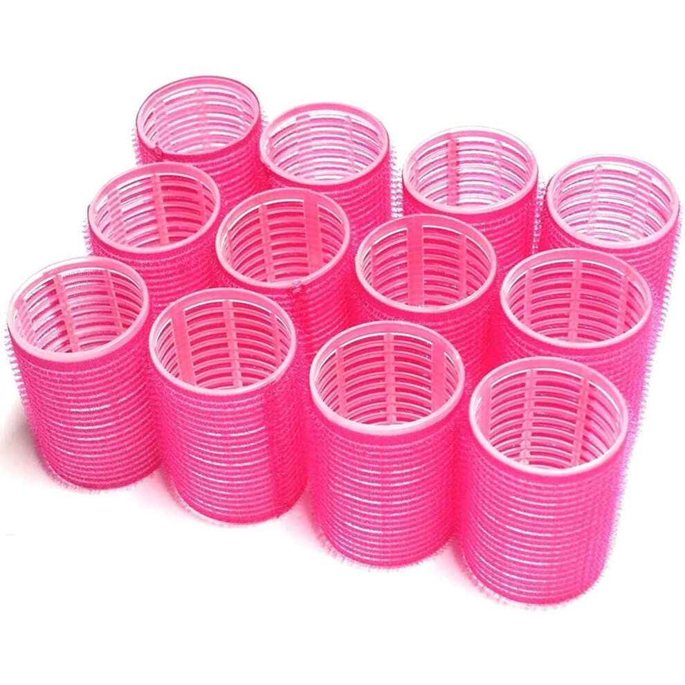 Hair Curlers Self-Grip Holding Rollers Medium 12PCS