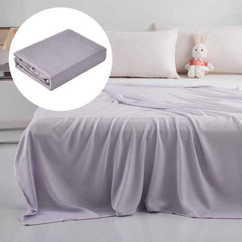 Xoxingysm Summer Cooling Blanket Set Ice Silk 4-Piece