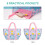 Τσάντα Θαλάσσης από Διχτυωτό Υλικό Λευκή Oversized Tote με 9 Τσέπες 3