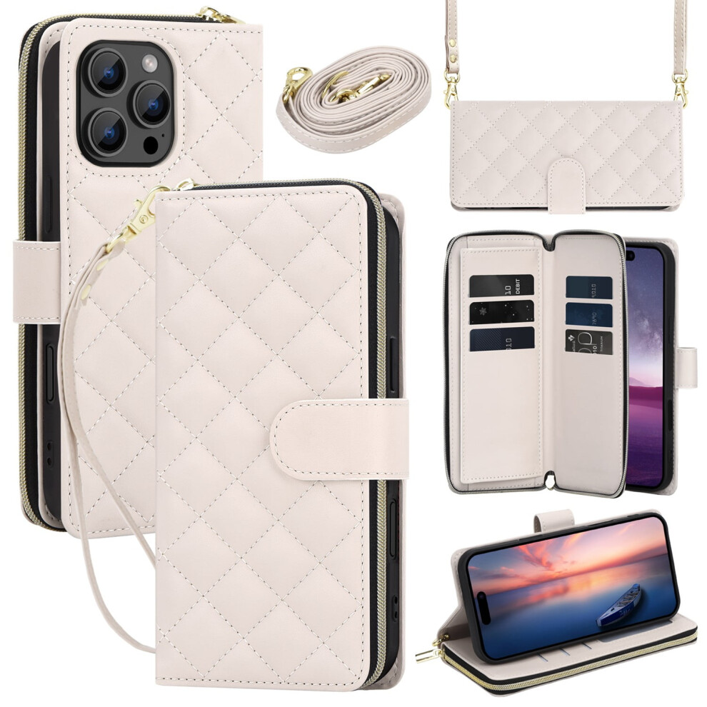 Leather Wallet Phone Case For Iphone 15 Pro Max To Se With 9087558941819