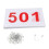 Running Bibs Athlete Numbers Reusable with Pins 100 pcs 3