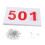Running Bibs Athlete Numbers Reusable with Pins 100 pcs 4