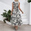 Vestido elegante sem mangas com estampa de zebra e decote em V 4