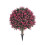 Bola de topiaria artificial de buxo rosa de 22 polegadas (conjunto de 2). 7