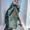 Lang off-shoulder-kjole med boho-print til kvinder 5