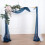 Organza gardinpanel marineblå 5,6 meter 3