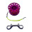 Scuba diving reel with double-ended bolt snap pink 3