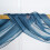 Organza gardinpanel marineblå 5,6 meter 4