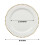 Pratos descartáveis para salada, cor ouro branco, 20 cm (8 polegadas), pacote com 10 unidades. 3