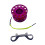 Scuba diving reel with double-ended bolt snap pink 5
