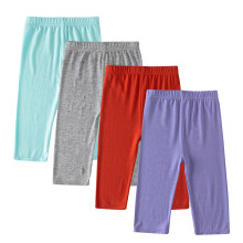Girls Capri Leggings High Waisted with Pockets 4 Packs