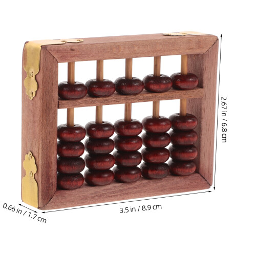 Wooden Abacus for Math Learning Preschool Toy 10x10 1