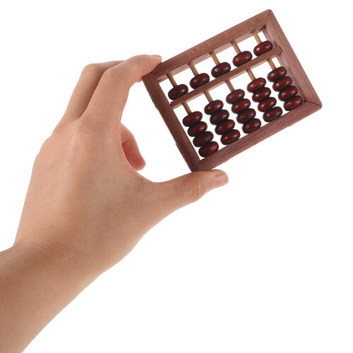 Wooden Abacus for Math Learning Preschool Toy 10x10 2