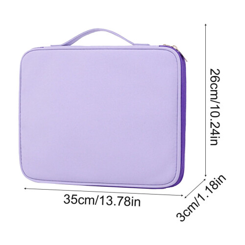 Tablet Sleeve Bag Multi-Compartment Water-Resistant 14x10x1 2