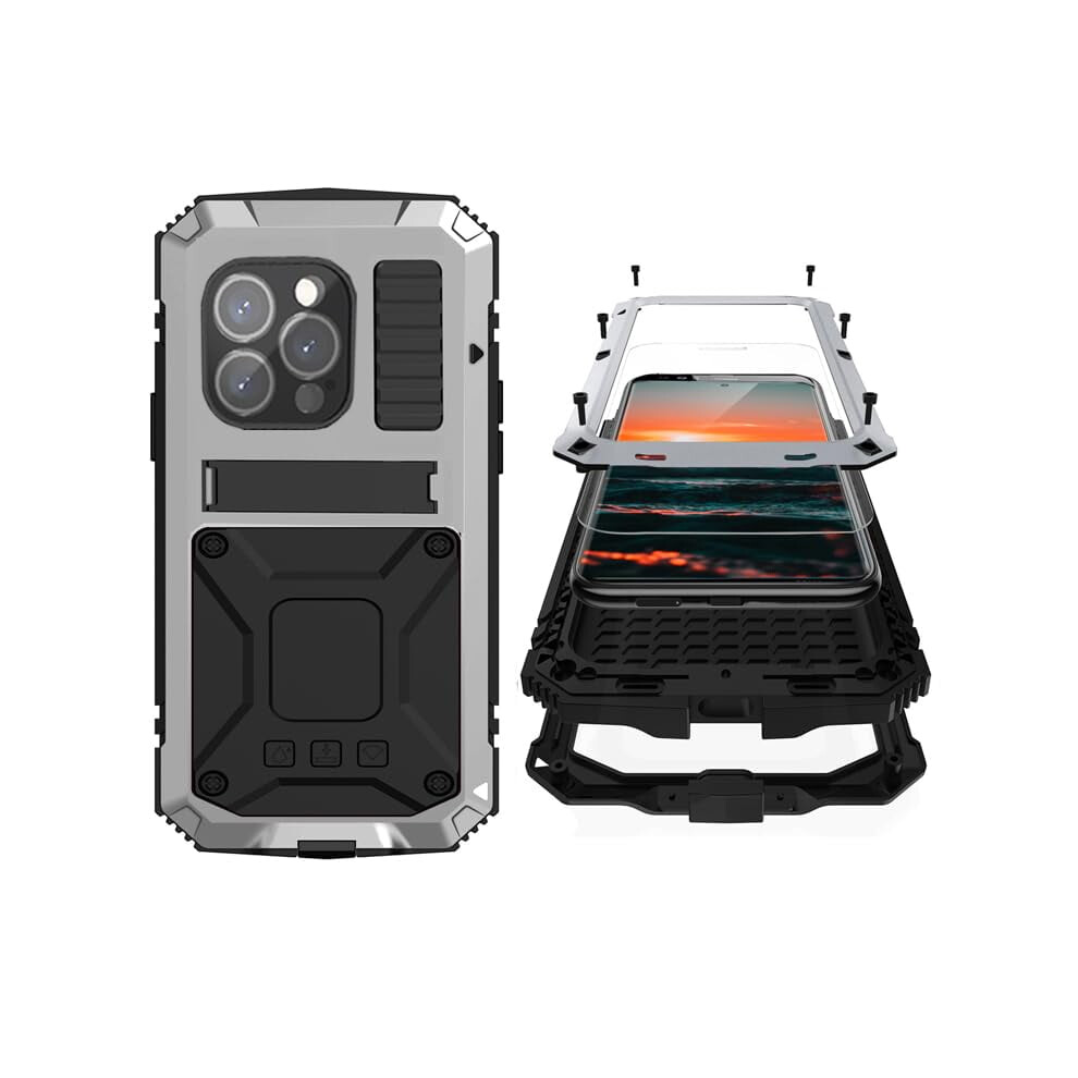 Metal Iphone 15 Pro Max Case Â Aluminum Rugged Armor With 968604590931