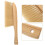 Scopa in legno con setole color kaki 5