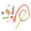 Cat toy stocking-shaped plush set with mouse and wand 1