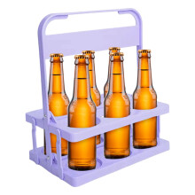 Panier à bière portable en plastique pour bouteilles standard