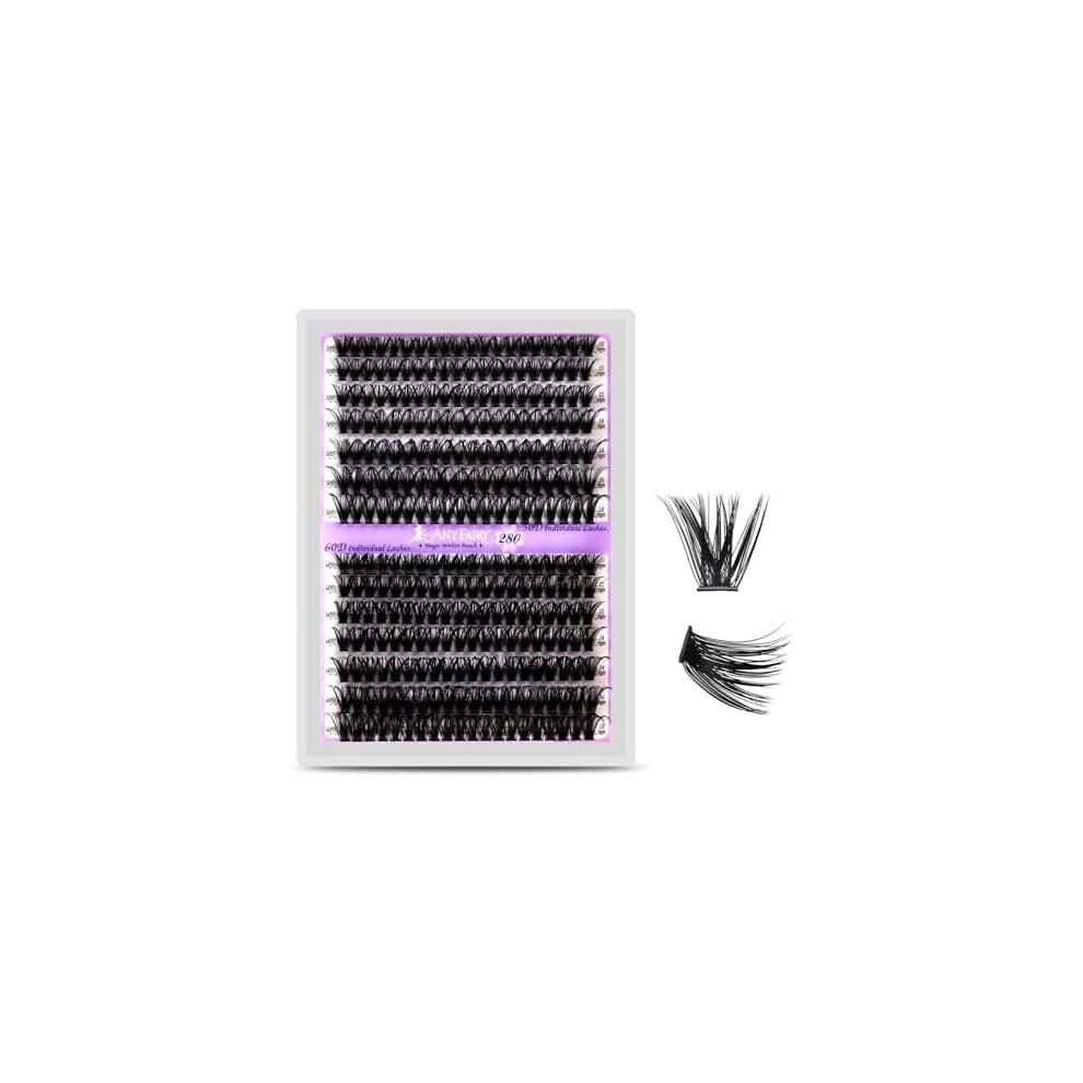 Wispy Lash Clusters 10-18mm 50D/60D/0.07D 280 pcs