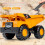 Beach Plastic Sand Holder Dump Truck Yellow 6