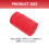 Colored Cotton Rope for DIY Crafts Red 1 Set 2