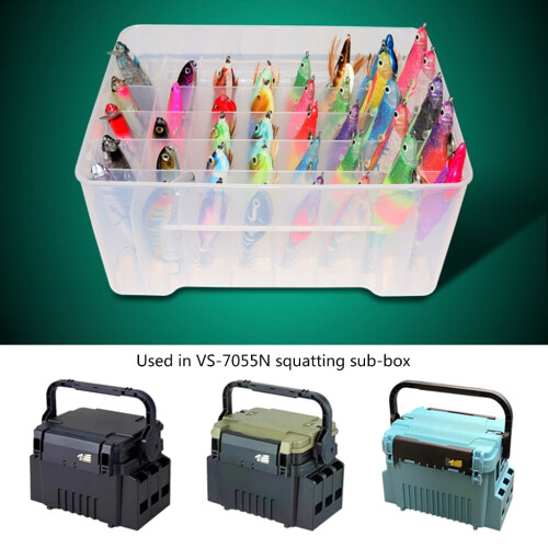 Plastic Fishing Tackle Box 40-grid Portable 1