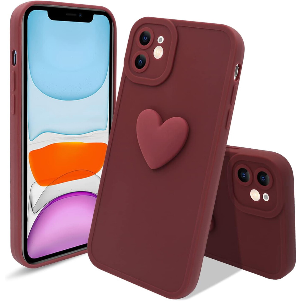 Heart Tpu Iphone 11 Case 6.1 Inch Red 9170372627288