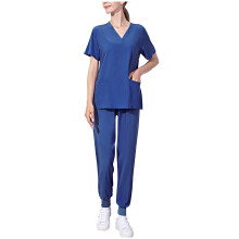 Women's Jogger Scrubs Top Dark Blue 3X